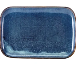 Barstuff Teller rechteckig Terra Aqua Blue - 34,5x23,5cm (6 Stk.)