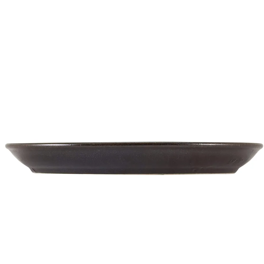 Barstuff Teller Terra Cinder Black, tief - 24cm (6 Stk.)