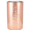 Barstuff Thermo-Flaschenkühler, Edelstahl gehämmert kupferfarben - 12x20cm