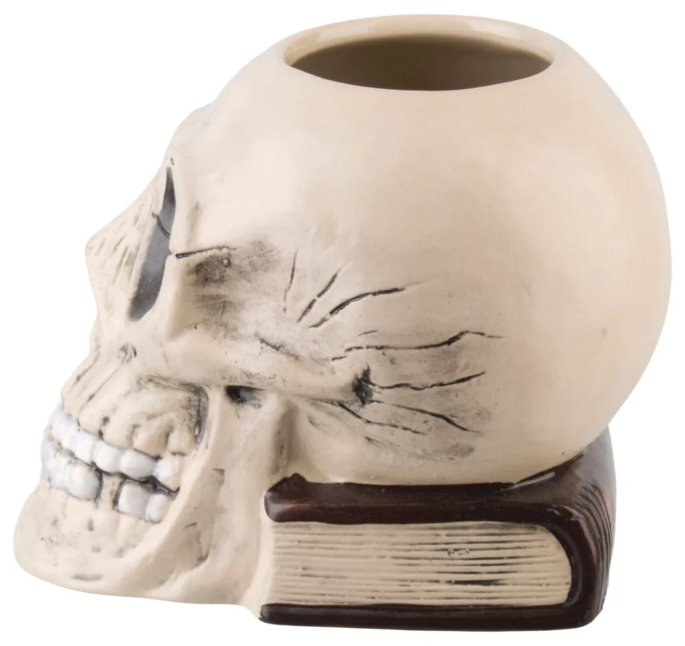 Barstuff Tiki Becher Totenkopf mit Buch - 700ml