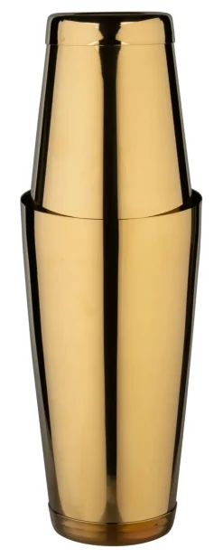 Barstuff Tin on Tin Shaker mit Bodenkappe, Prime Bar - goldfarben (850ml)