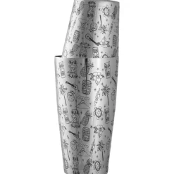 Barstuff Tin on Tin Shaker Tiki, gewichtet, Urban Bar - Edelstahl (750ml)