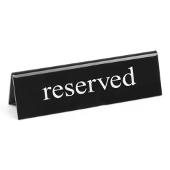 Barstuff Tischaufsteller Kunststoff schwarz-weiß - reserved