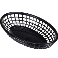 Barstuff Tischkorb / Fast-Food-Korb, PP, 23,5x15,4cm - schwarz (6 Stk.)