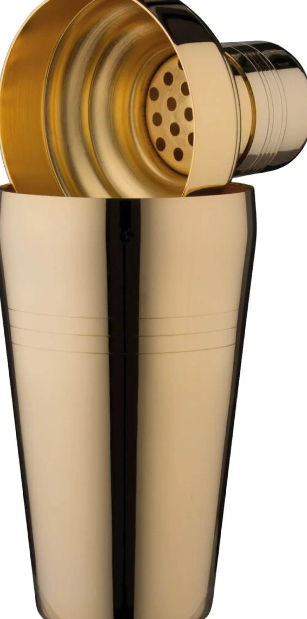 Barstuff 3-tlg. Cocktail Shaker Yukiwa Baron, goldfarben - 410ml