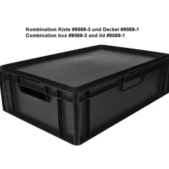 Barstuff Transportkiste Euronorm schwarz - 60x40x17cm