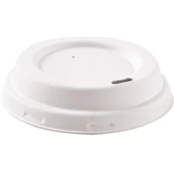 Barstuff Trinkbecherdeckel Zuckerrohr, weiß - 8cm (50 Stk.)
