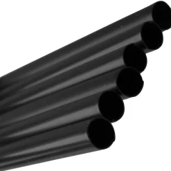 Barstuff Trinkhalme, Kunststoff Mehrweg (7x150mm) - schwarz (135 Stk.)