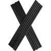 Barstuff Trinkhalme, Kunststoff Mehrweg (6x200mm) - schwarz (135 Stk.)