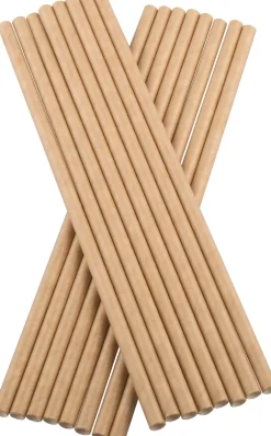 Barstuff Trinkhalme, Papier (6x200mm), Prime Bar - beige (100 Stk.)