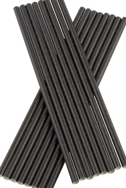 Barstuff Trinkhalme, Papier (6x200mm), Prime Bar - schwarz (100 Stk.)