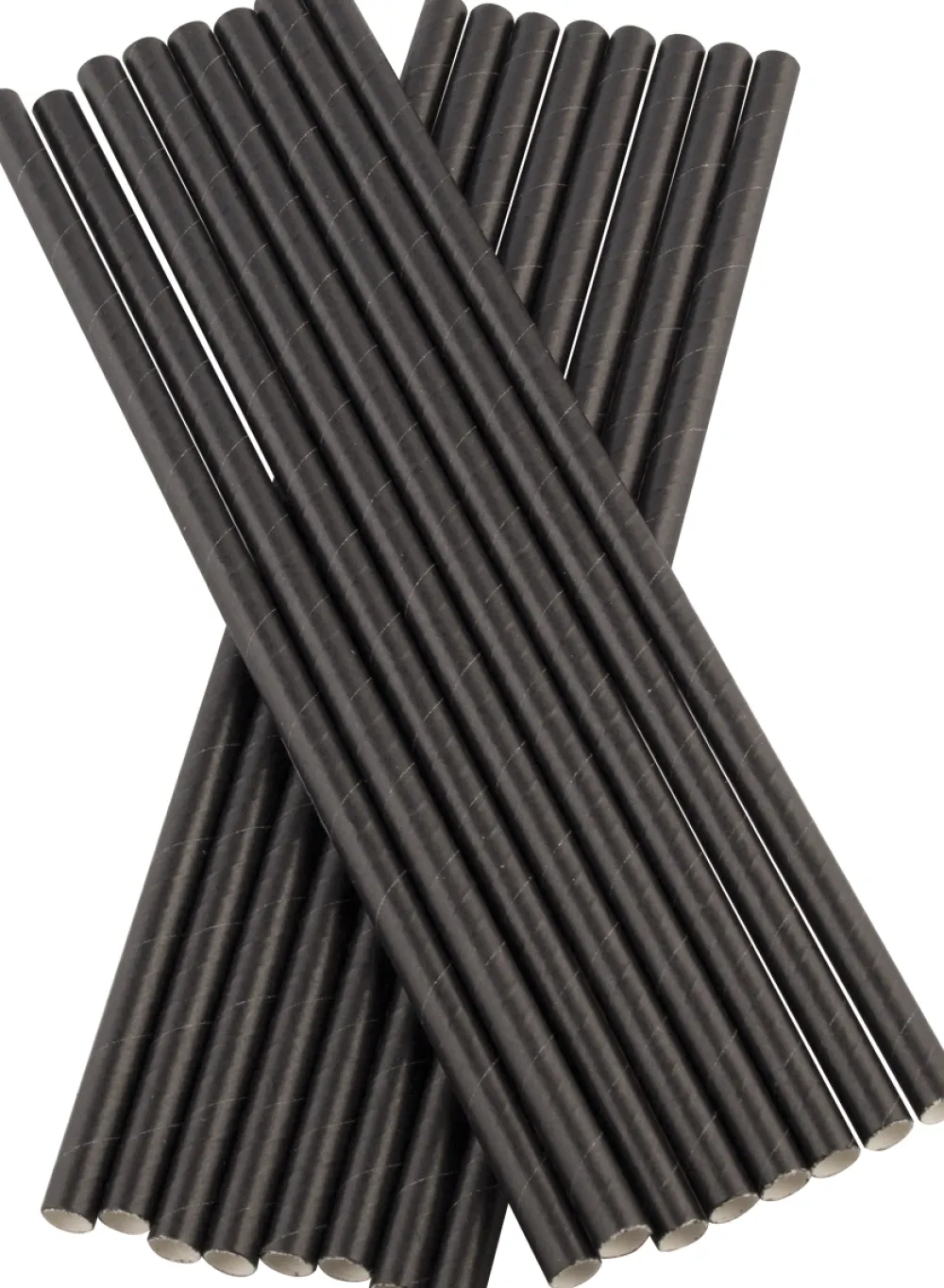 Barstuff Trinkhalme, Papier (8x230mm), Prime Bar - schwarz (100 Stk.)