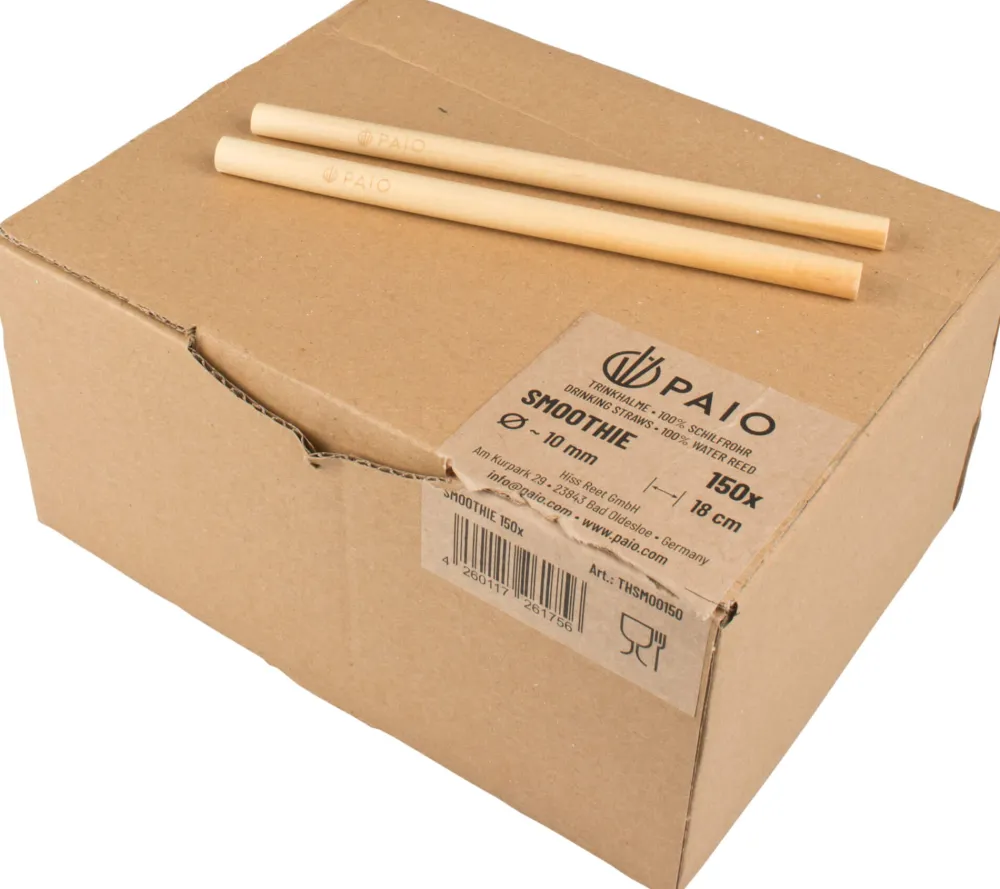 Barstuff Trinkhalme, Schilf (10x180mm) - natur (150 Stk.)