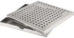 Barstuff Tropfblech, Edelstahl, runde Lochung, Prime Bar - 14x14x1cm