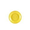 Barstuff Untertasse Porzellan gelb – 13,5 cm (6 Stk.)