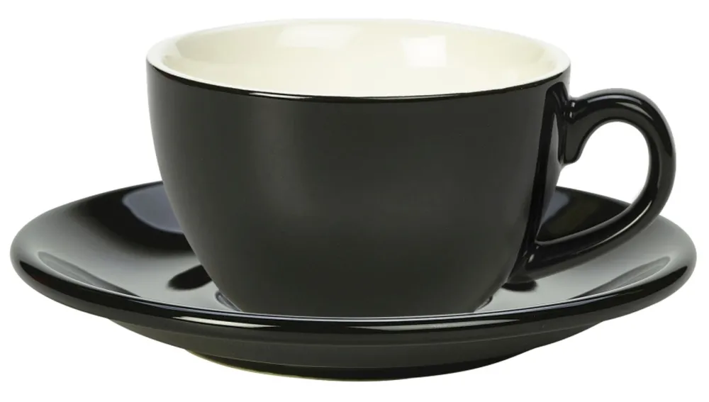 Barstuff Untertasse schwarz - 13,5cm (6 Stk.)