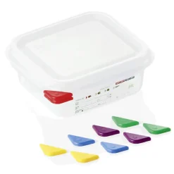 Barstuff Vorratsbehälter GN 1/6 Set mit Deckel, PP - 1,1l / H 6,5cm (1 Stk.)