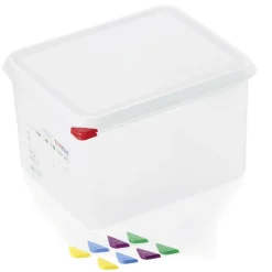 Barstuff Vorratsbehälter GN 1/2 Set mit Deckel, PP - 12,5l / H 20cm (1 Stk.)