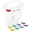 Barstuff Vorratsbehälter GN 1/9 Set mit Deckel, PP - 1,5l / H 15cm (1 Stk.)