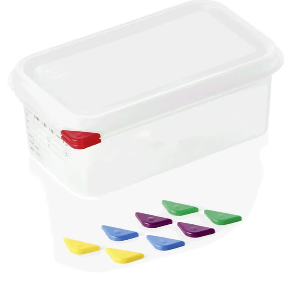 Barstuff Vorratsbehälter GN 1/4 Set mit Deckel, PP - 2,8l / H 10cm (1 Stk.)