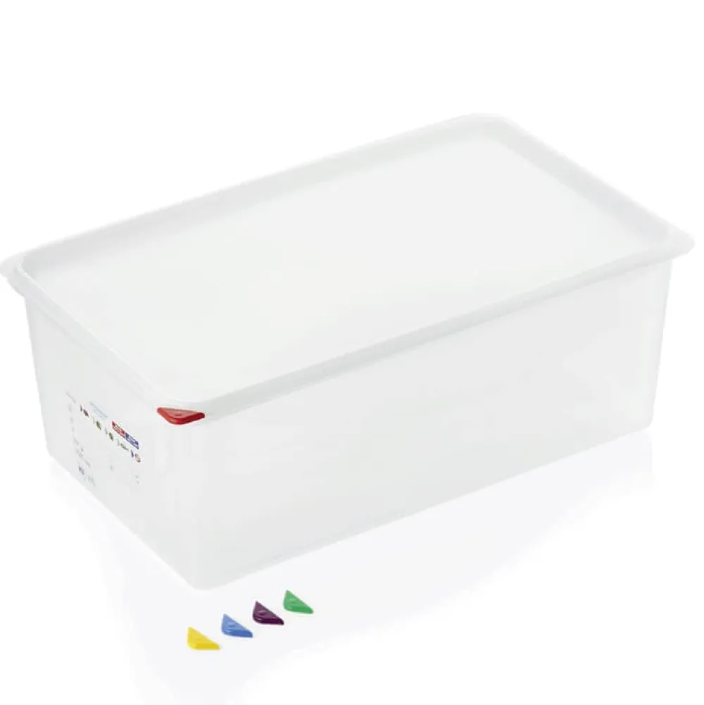 Barstuff Vorratsbehälter GN 1/1 Set mit Deckel, PP - 28l / H 20cm (1 Stk.)