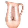 Barstuff Wasserkrug Edelstahl gehämmert, kupferfarben - 2,0 l
