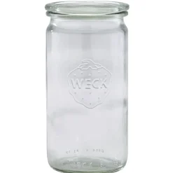 Barstuff WECK-Glas mit Glasdeckel - 340ml / 6x13cm (12 Stk.)