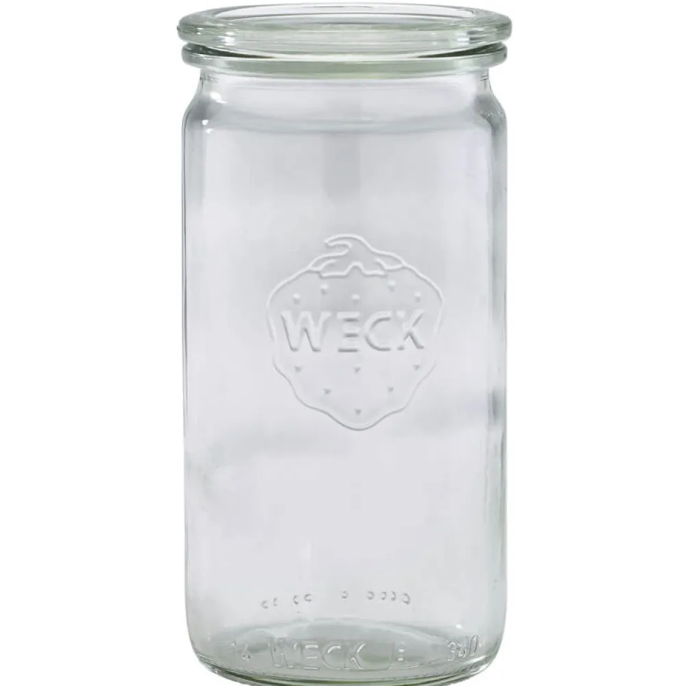 Barstuff WECK-Glas mit Glasdeckel - 340ml / 6x13cm (12 Stk.)