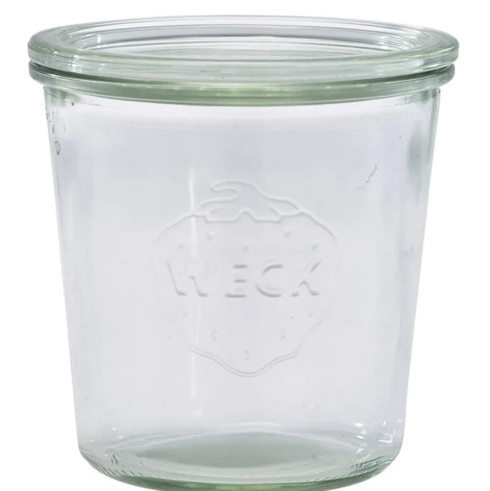 Barstuff WECK-Glas mit Glasdeckel - 580ml / 10x10,5cm (6 Stk.)