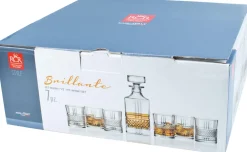 Barstuff Whisky Set Brillante, RCR - 1 Karaffe + 6 Tumbler