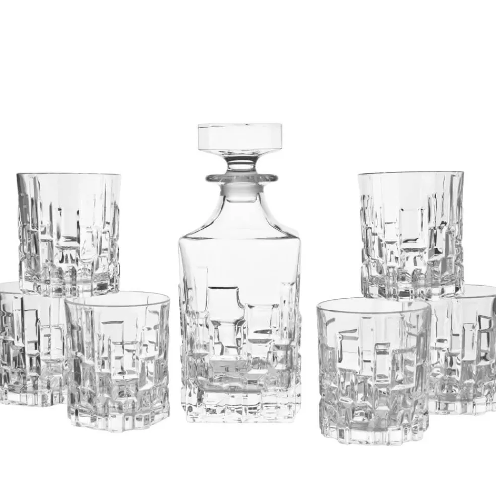 Barstuff Whisky Set Etna, RCR - 1 Karaffe + 6 Tumbler