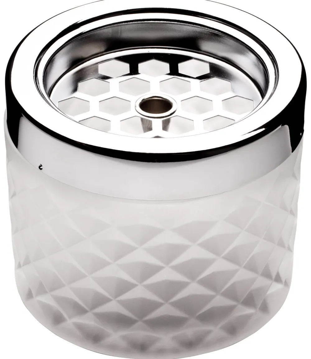 Barstuff Windaschenbecher frosted weiß - Glas (9,6cm)
