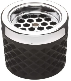 Barstuff Windaschenbecher schwarz - Glas (9,6cm)