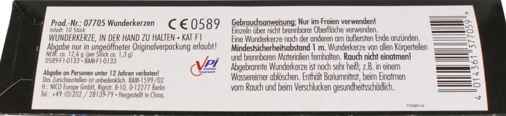 Barstuff Wunderkerzen 18cm (10 Stk.)